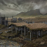 Buy canvas prints of Viking village Iceland by Giles Rocholl
