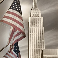 Buy canvas prints of Empire State Building New York by Giles Rocholl
