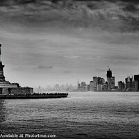Buy canvas prints of Statue of liberty New York by Giles Rocholl