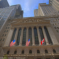 Buy canvas prints of Wall Street New York by Giles Rocholl