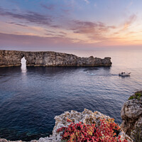 Buy canvas prints of Menorca sunset and sea by Giles Rocholl