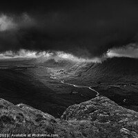 Buy canvas prints of Dark storm clouds Ireland by Giles Rocholl