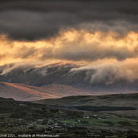 Buy canvas prints of Welsh mountains Snowdonia by Giles Rocholl