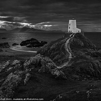 Buy canvas prints of Ynys Llanddwyn lighthouse Wales by Giles Rocholl