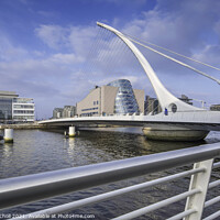 Buy canvas prints of Samuel Beckett Bridge, Dublin, Ireland by Giles Rocholl