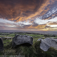 Buy canvas prints of Almscliffe Crag Yorkshire by Giles Rocholl