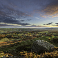 Buy canvas prints of Yorkshire Dales Moors sunrise by Giles Rocholl