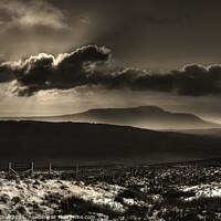 Buy canvas prints of Ingleborough Yorkshire dales by Giles Rocholl