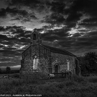 Buy canvas prints of Sunrise St Marys Lead church Yorkshire by Giles Rocholl