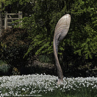 Buy canvas prints of Sculpture Himalayan Gardens tourism Yorkshire by Giles Rocholl