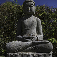 Buy canvas prints of Sculpture Himalayan Gardens tourism Yorkshire by Giles Rocholl