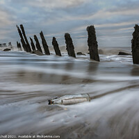 Buy canvas prints of Message in a bottle Spurn Point Yorkshire by Giles Rocholl