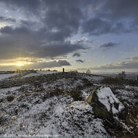 Buy canvas prints of Snow Otley Chevin Yorkshire by Giles Rocholl