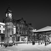 Buy canvas prints of Jubilee Clock snow Otley West Yorkshire by Giles Rocholl