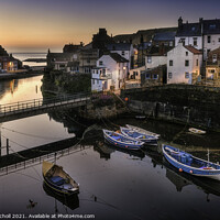 Buy canvas prints of Staithes fishing village Yorkshire by Giles Rocholl