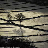 Buy canvas prints of Snow Kettlewell Yorkshire by Giles Rocholl