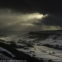 Buy canvas prints of Dramatic storm Wharfedale Yorkshire by Giles Rocholl