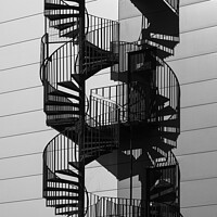 Buy canvas prints of Helix spiral stairs by Giles Rocholl