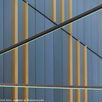 Buy canvas prints of Modern office art lines by Giles Rocholl
