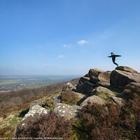Buy canvas prints of Rock climbing Yorkshire by Giles Rocholl