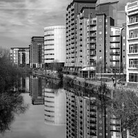 Buy canvas prints of River Aire Offices Leeds by Giles Rocholl