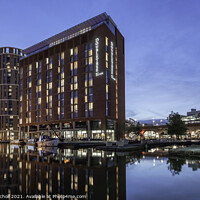 Buy canvas prints of Granary Wharf Leeds Yorkshire by Giles Rocholl