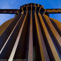 Buy canvas prints of Angel of the North abstract. by Giles Rocholl