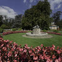 Buy canvas prints of Valley Gardens Harrogate Yorkshire by Giles Rocholl