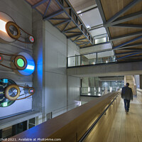 Buy canvas prints of Modern Interior building Manchester school of art by Giles Rocholl