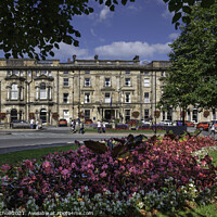 Buy canvas prints of The Crown Hotel Harrogate Yorkshire by Giles Rocholl