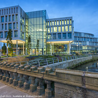 Buy canvas prints of Rochdale Council office dusk by Giles Rocholl