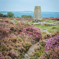 Buy canvas prints of Stanton Moor Trig Point by Bob Kent