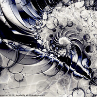 Buy canvas prints of Sea Waves and Foam, Abstract Art, Fractal Art, by Maria Forrester