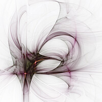 Buy canvas prints of Pink Tulip Abstract Fractal Art by Maria Forrester