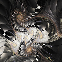 Buy canvas prints of Rattlesnakes Abstract Fractal Art by Maria Forrester