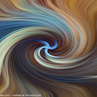 Buy canvas prints of Blue swirl by Marie Cooke