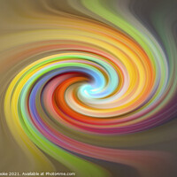 Buy canvas prints of Colourful twist by Marie Cooke