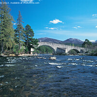 Buy canvas prints of River Dee at Invercauld Old Brig - Aberdeenshire - Scotland by Phil Banks