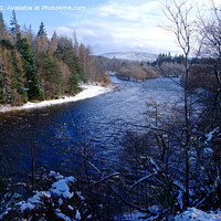 Buy canvas prints of River Spey and River Aa'n in winter by Phil Banks