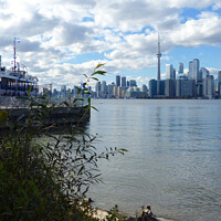 Buy canvas prints of Toronto from the ferry terminal on Toronto Islands by Phil Banks