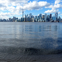 Buy canvas prints of Toronto city from Ward's Island by Phil Banks