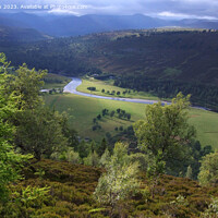 Buy canvas prints of The River Dee on the Mar Estate in the Cairngorm Mountains by Phil Banks