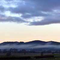 Buy canvas prints of Mist forming at sunset  in Strathspey by Phil Banks