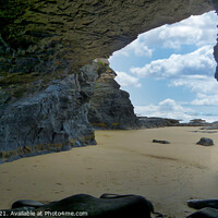 Buy canvas prints of Coffee Bay beach Cave Transkei wild coast South Africa by Paul Naude
