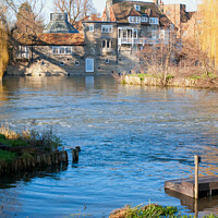 Buy canvas prints of The Old Granary in Cambridge by Elaine Hayward