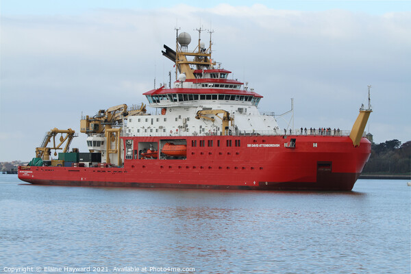 RRS Sir David Attenborough departs from Harwich Picture Board by Elaine Hayward