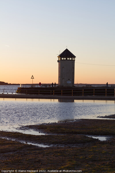Golden hour at Bateman's Tower in Brightlingsea Picture Board by Elaine Hayward