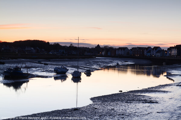 Wivenhoe sunset Picture Board by Elaine Hayward