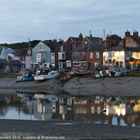 Buy canvas prints of Wivenhoe waterfront in Essex in the evening by Elaine Hayward