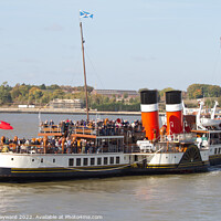 Buy canvas prints of PS Waverley on the River Stour at Harwich by Elaine Hayward